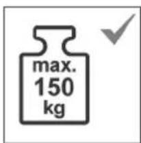 max. 150 kg