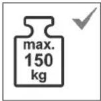 max. 150 kg