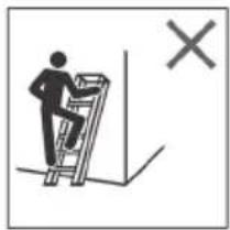 Clas Ohlson WR2491A - Besondere Sicherheitshinweise für Stehleitern - 4