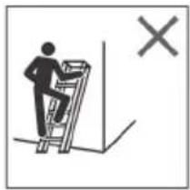 Clas Ohlson WR2491A - Additional safety instructions for standing ladders - 4