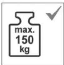 max. 150 kg