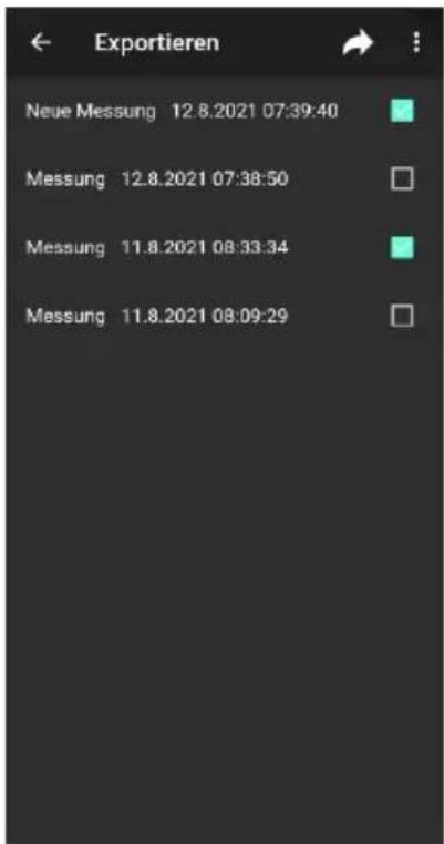 Exportieren Neue Messung 12.8.2021 07:39:40 Messung 12.8.2021 07:38:50 Messung 11.8.2021 08:33:34 Messung 11.8.2021 08:09:29