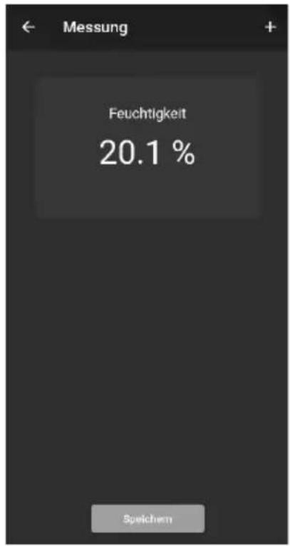 Messung Feuchtigkeit 20.1 % Speichem