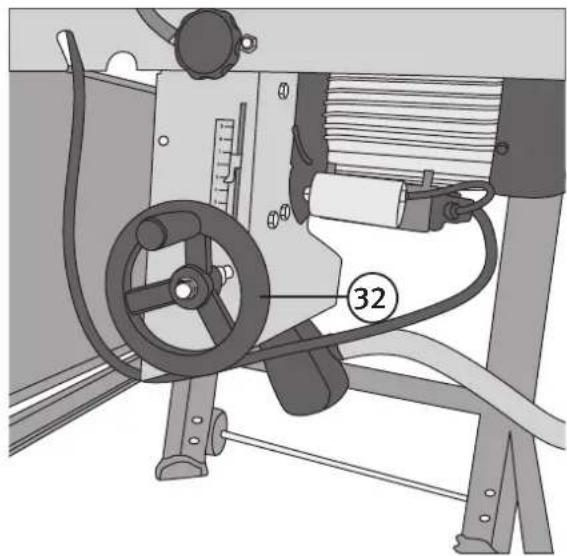 Cotech ST12 - Höheneinstellung des Sägeblatts - 1