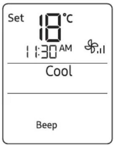 SAMSUNG AR12BXFYDWKXEE - Beep funktion - 1