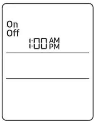 On Off 1:00 AM 1:00 PM