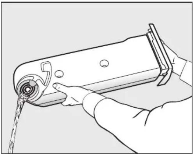 MIELE TEL785 WP - Beholderen til kondensvand tømmes - 2