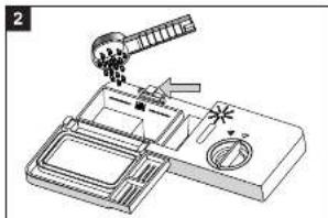 DELONGHI DEDW45S - Adding detergent to Dishwasher - 2