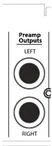 Preamp Outputs LEFT RIGHT