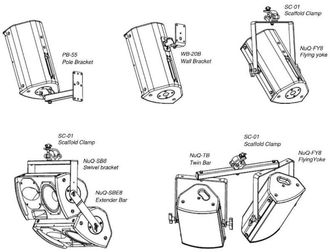 Turbosound NuQ-10 - Mounting and Fixing - 1