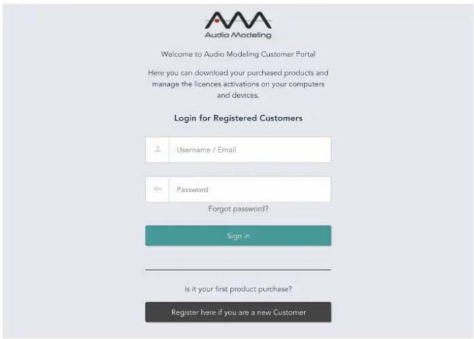 Audio Modeling Welcome to Audio Modeling Customer Portal Here you can download your purchased products and manage the licences activations on your computers and devices. Login for Registered Customers Username / Email Password Forgot password? Sign in Is it your first product purchase? Register here if you are a new Customer