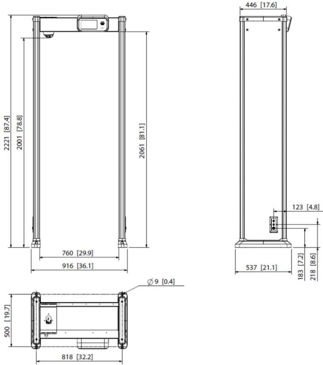 Dahua Technology ISC-D733-TS2 - Dimensions - 1
