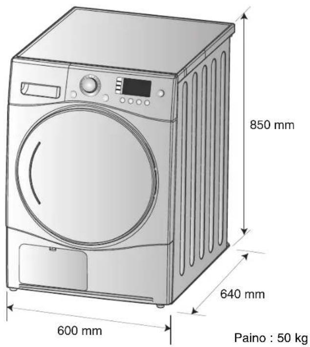 850 mm 640 mm 600 mm Paino : 50 kg