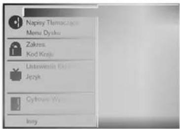 Napisy Tłamaczego Menu Dysku Zakres Kod Kiru Ustawienia Gól Język Cytkowe Wy Inny