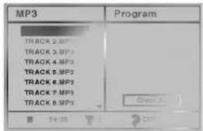 MP3 PROGRAM TRACK 2 MP3 TRACK 3 MP3 TRACK 4 MP3 TRACK 5 MP3 TRACK 6 MP3 TRACK 7 MP3 TRACK 8 MP3 Check
