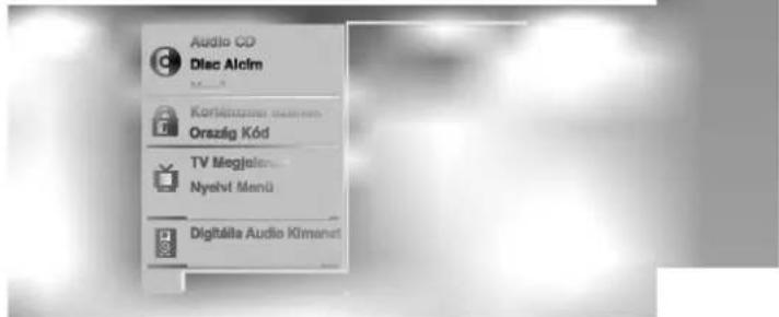Audio CD Disc Alcim Korjelentrum oskem Ország Kód TV Megjelen Nyekvt Menü Digitalis Audio Kimonet