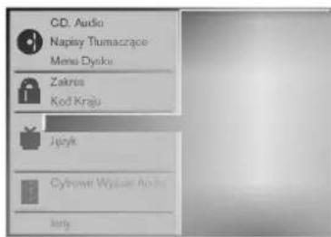 CD. Audio Napisy Tłumaczȩcie Mena Dysku Zakrups Kod Kraju Język Cytoamer Wysiee Austra Jemy