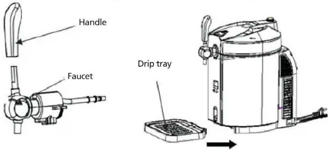 Handle Faucet Drip tray