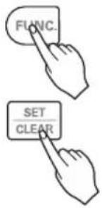 FUNC. SET CLEAR
