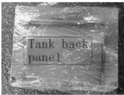 Tank back panel