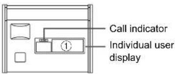 Call indicator Individual user display