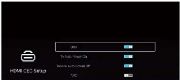 ASPES ATV5000SM - Configuración de HDMI CEC - 1