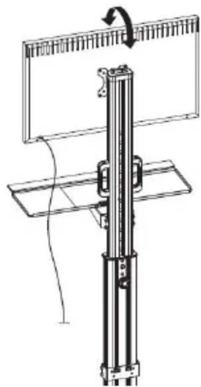 StarTech.com WKSTNCART - Mount the Monitor to the Column (B) - 1