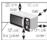 SAMSUNG MG23H3185PK - INSTALLERE MIKROBØLGEOVNEN - 1
