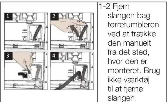 BEKO BTBC44XB - Tilslutning af afløbsslangen - 1