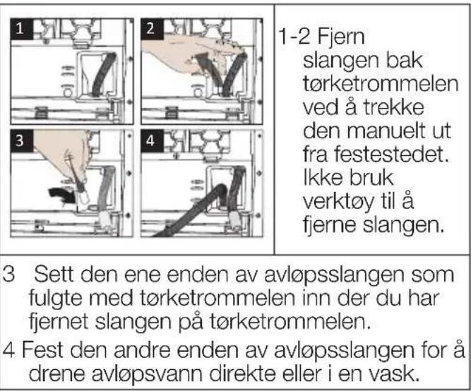 BEKO BTBC44XB - Tilkobling av avløpsslang - 1