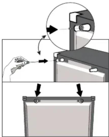 BEKO RCNE366E40ZWN - Montering af plastkiler - 1