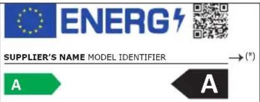 ENERG SUPPLIER'S NAME MODEL IDENTIFIER →(*) A A