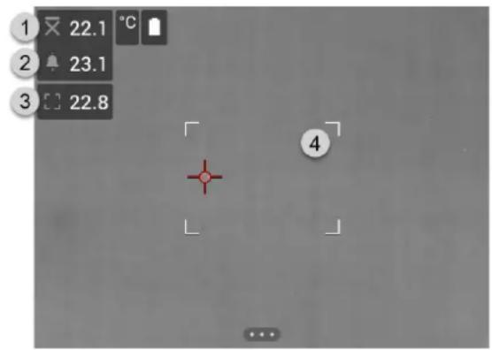1 22.1 °C 2 23.1 3 22.8 4
