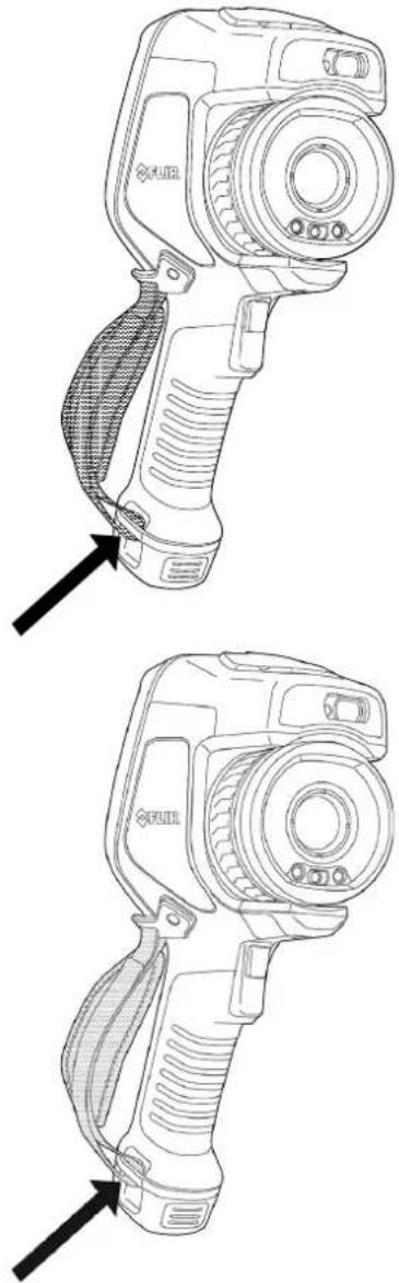 FLIR E85 - Mounting the hand strap - 3