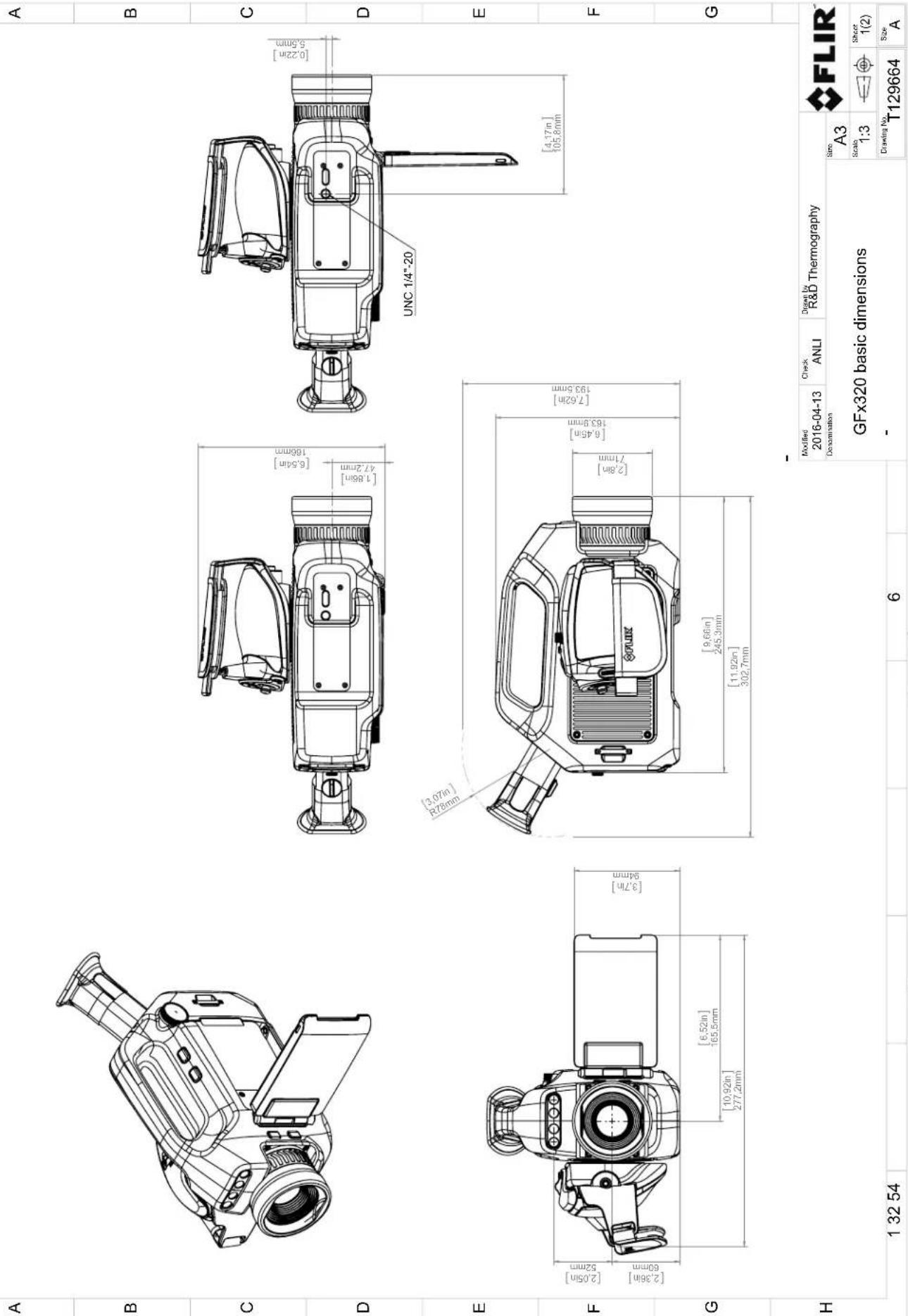 FLIR GFx320 - Mechanical drawings - 1