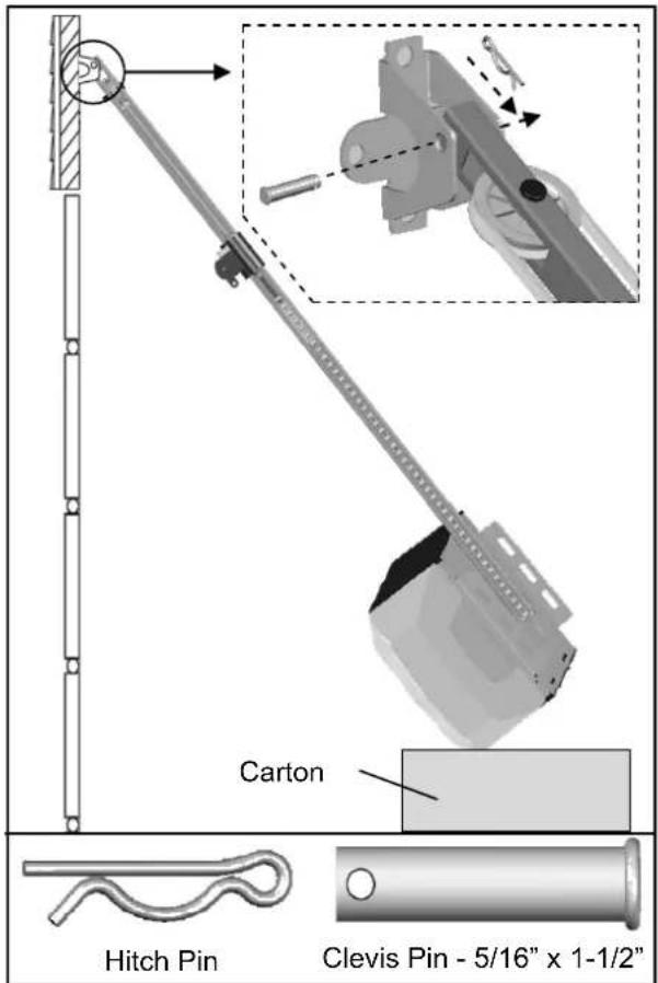Carton Hitch Pin Clevis Pin - 5/16" x 1-1/2"