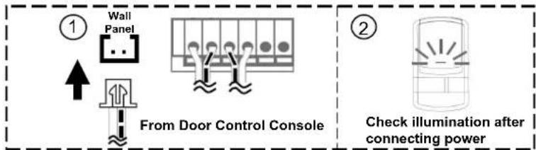 Craftsman 57953 - To Connect the Door Control Console to the Opener - 1
