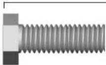 Craftsman 57953 - INSTALLATION HARDWARE, LOCATED IN HARDWARE BAG (SHOWN IN ACTUAL SIZE) - 8