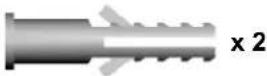 Craftsman 57953 - INSTALLATION HARDWARE, LOCATED IN HARDWARE BAG (SHOWN IN ACTUAL SIZE) - 11