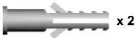 Craftsman 57933 - INSTALLATION HARDWARE, LOCATED IN HARDWARE BAG (SHOWN IN ACTUAL SIZE) - 11