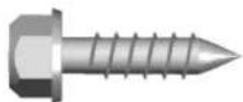 Craftsman 57933 - INSTALLATION HARDWARE, LOCATED IN HARDWARE BAG (SHOWN IN ACTUAL SIZE) - 6