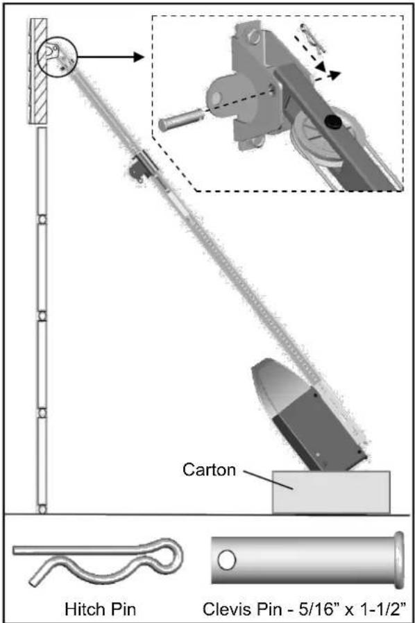 Carton Hitch Pin Clevis Pin - 5/16" x 1-1/2"