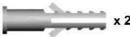 Craftsman 57963 - INSTALLATION HARDWARE, LOCATED IN HARDWARE BAG (SHOWN IN ACTUAL SIZE) - 11