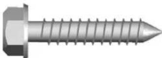 Craftsman 57963 - INSTALLATION HARDWARE, LOCATED IN HARDWARE BAG (SHOWN IN ACTUAL SIZE) - 7
