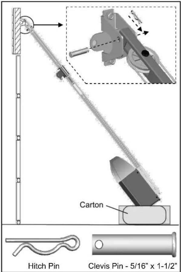 Carton Hitch Pin Clevis Pin - 5/16" x 1-1/2"