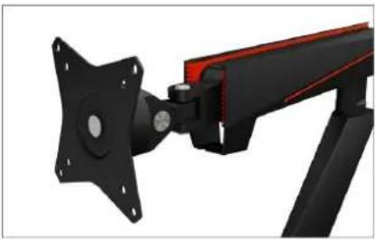 Icy Box IB-MSG303BL-T - Gaming monitor stand with USB 3.0 media hub and RGB light effect - 1
