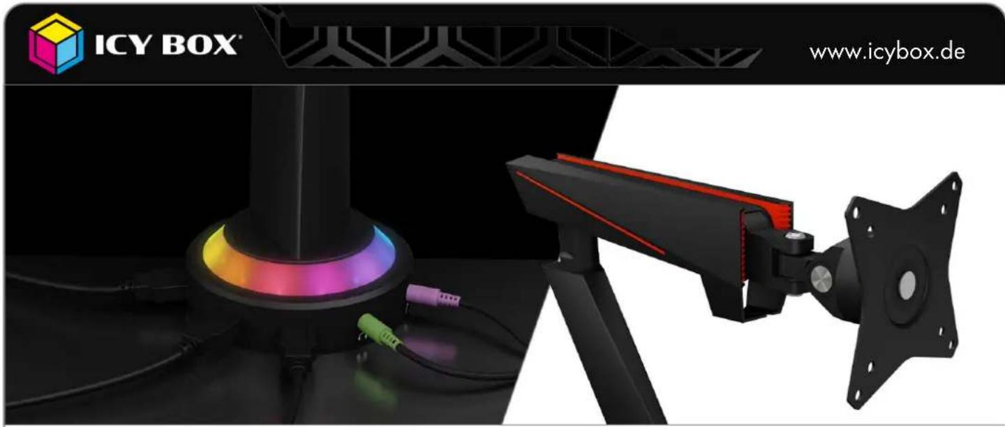 Icy Box IB-MSG303BL-T - More than just a monitor stand - 1