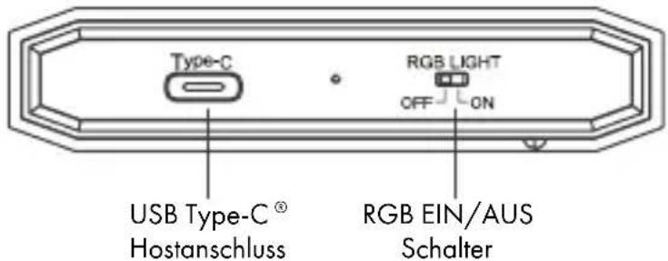 Type-C RGB LIGHT OFF ON USB Type-C® Hostanschluss RGB EIN/AUS Schalter