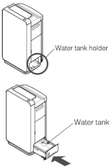 Water tank holder Water tank