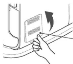 HITACHI EP-L110E - Remove dust sensor cover and collect the dust - 1